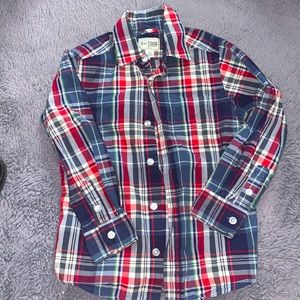 Children’s place plaid button down shirt